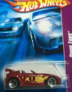 TANTRAM RED CONVERTIBLE WITH CHROME WHEELS 1/64 HOT WHEELS 2007 DROP TOPS #01/04 - Picture 1 of 4