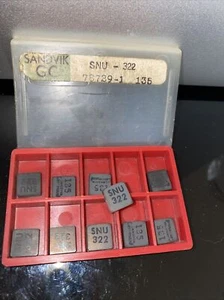 Sandvik Coromant SNU 322 135 Drehmaschine Fräse Hartmetall-Einsätze 10 Stck. neues Werkzeug 78729-1 - Bild 1 von 7