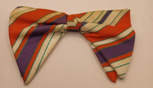 Vintage Orange Purple Green Bow Tie Ormond - Picture 1 of 3