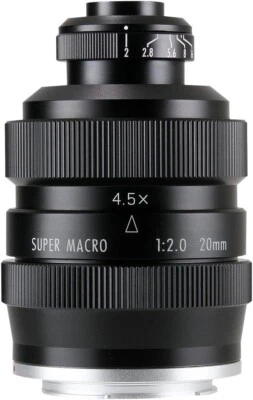 Zhongyi Mitakon 20mm f/2 4.5X Super Lens for Macro Micro Four Thirds camera GH4 - Image 1 of 4
