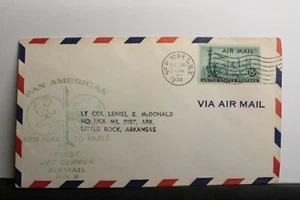 USPS #C35 1947 15c New York Skyline Dual Cancellation New / York Paris ST1265 - Picture 1 of 5