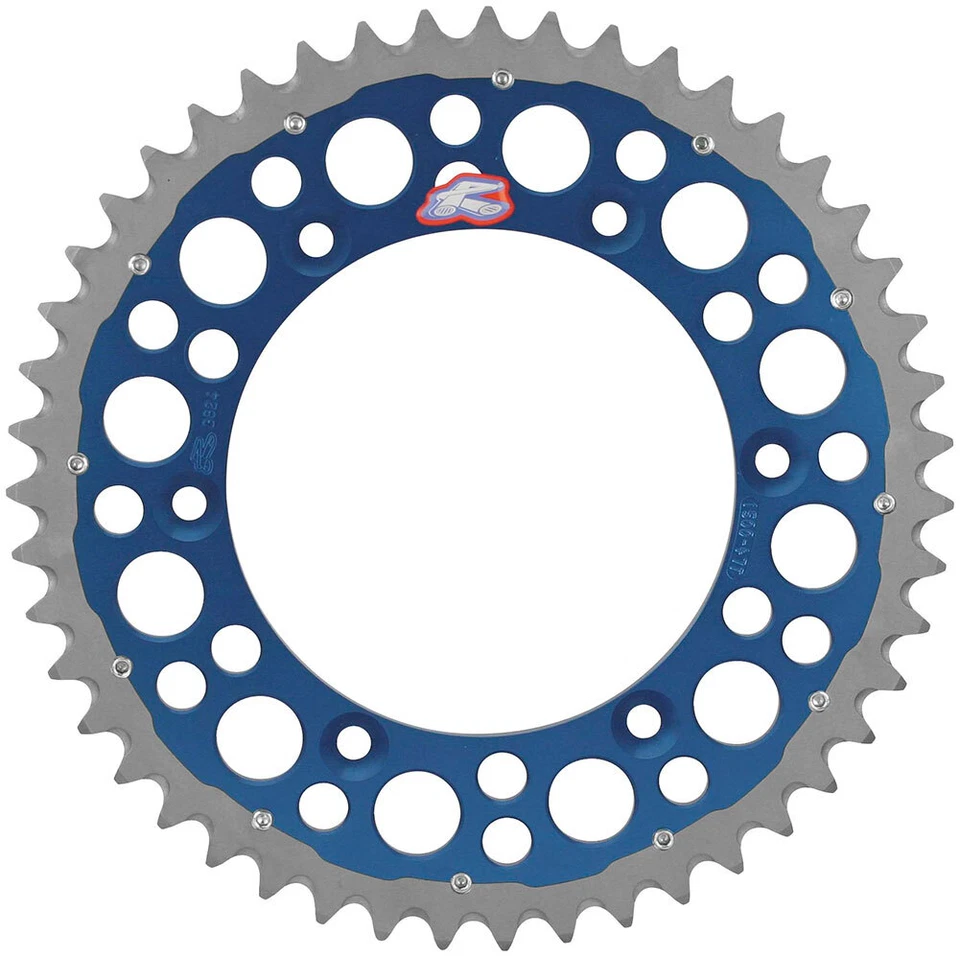 Renthal Twinring Rear Sprocket-Yamaha-YZ/WR 125-450F-99-24-49t-Blue - Motocross - Image 1 of 1