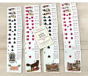 1940s 50s Gypsy Witch Fortune Telling Playing Cards Complete w/booklet RARE - Picture 1 of 6