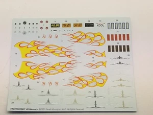 Revell 49 Mercury Chopped Coupè DECALS da 1:25 model kit - Foto 1 di 2