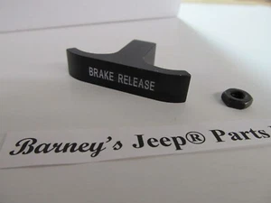 SE ADAPTA A JEEP CJ5 CJ7 CJ8 MANGO DE VARILLA DE LIBERACIÓN DE FRENO EN RELIEVE ALUMINIO EE. UU. ¡NUEVO! - Imagen 1 de 3