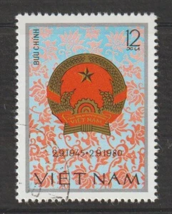 1992 Vietnam Stamps National Emblem Scott # 1091 Cto Never Hinged    - Picture 1 of 1