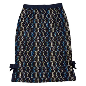 LOUIS VUITTON STUNNING Vintage WOOL & SILK Luxury Designer Skirt Size 4 Small - Picture 1 of 10