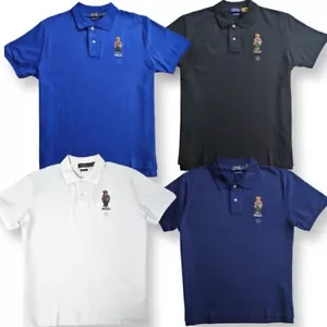 Ralph Lauren Polo Bear Custom Fit Solid Short Sleeve Polo Shirt . - Picture 1 of 10