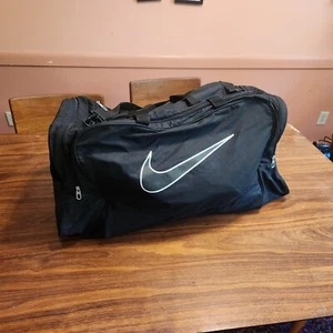 Nike Bolsa de Lona Deportiva Viaje Gimnasio Entrenador Atlético Equipo Entrenamiento Grande Negra - Imagen 1 de 13