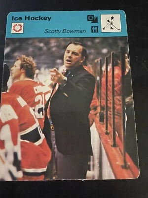1979 Sportscaster хоккей #82-05 SCOTTY BOWMAN Canadiens Nrmt/Nrmt + - Изображение 1 из 2