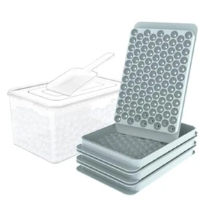  Mini Ice Cube Trays,104x3PCS Small Ice Cube Tray Crushed 3 Pack/0.45In Blue - Picture 1 of 7