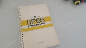 HP-65 Hewlett Packard Standard Pac user guide, Manual June 1974 FC - Picture 1 of 17