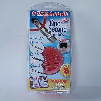 One Second Needle As Seen On Tv It Threads Itself 101 Pc Kit - Image 1 of 3