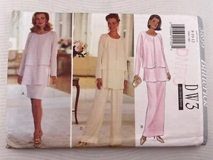 Butterick 3899 Misses Size 8-12 Classic Top Skirt Pants Sewing Pattern - Picture 1 of 4