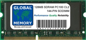 128MB PC100 100MHz 144-PIN SDRAM SODIMM MEMORY RAM FOR LAPTOPS/NOTEBOOKS - Picture 1 of 1