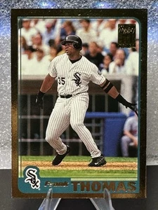 2001 Topps Gold /2001 Frank Thomas #240 HOF - Picture 1 of 4