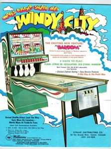 1972 Windy City Shuffle Alley Bowling Arcade Game Flyer Denver Colorado - Picture 1 of 2