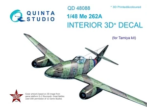 Quinta Studio 48088 1/48 Me262A interior 3D decal for Tamiya - Picture 1 of 5