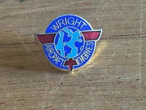 Pin de solapa de motores de aviones Wright publicidad de aviación pequeño embrague estilo trasero - Imagen 1 de 24
