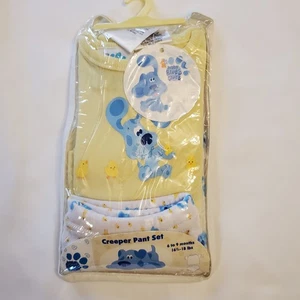 Vtg Y2k Blues Clues Creeper Pant Shirt Outfit New In Package - Picture 1 of 9