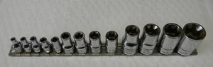 SNAP-ON 13PC COMBINATION DRIVE TORX SHALLOW SOCKET SET E4-E24 #213AFLEY - Picture 1 of 6