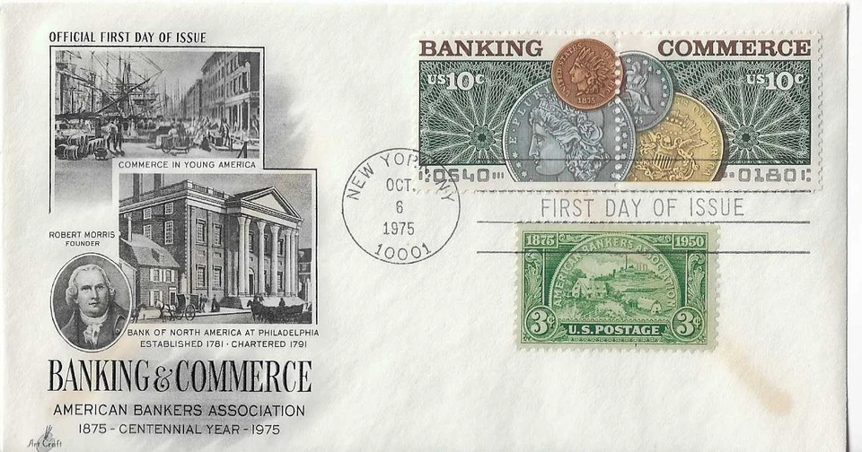 ArtCraft # 1598a Banking & Commerce pair combo - Image 1 of 1