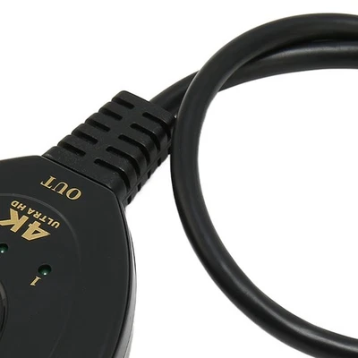 4K Auto Switcher 3 In 1 Out Splitter Hub For PC HDTV - Image 1 of 4
