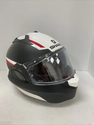 Shark EVO GT SEAN Helmet White/Matte Black/Red | Medium - Image 1 of 4
