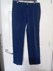 Mens Meyer Trousers 34/30 Navy Blue - Picture 1 of 7