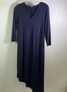 EILEEN FISHER Blue/Navy Long Sleeve Pull-over Dress Women - Size XS - Picture 1 of 3
