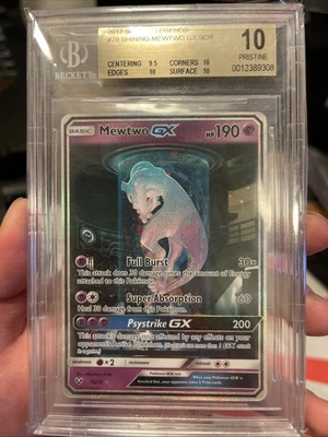 BGS 10 Pristine Mewtwo GX SCR Shining Legends 2017 #78 - Image 1 of 2