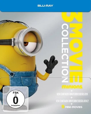 Ich - Einfach unverbesserlich Teil: 1 + 2 / Minions [Blu-ray Steelbook/Neu/OVP] - Bild 1 von 2