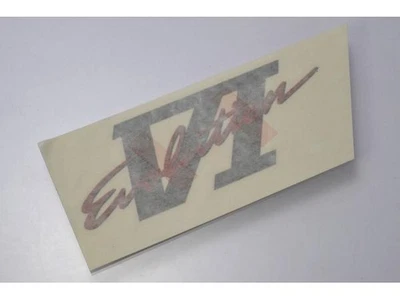 Calcomanía trasera gris Sricker Mitsubishi MR604111 Lancer EVOLUTION VI CP9A genuina "VI" Foto 1 de 4