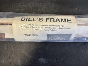 Vintage Bill's Wooden Frame Embroidery Needlepoint Cross Stitch Quilting NIP - Picture 1 of 5