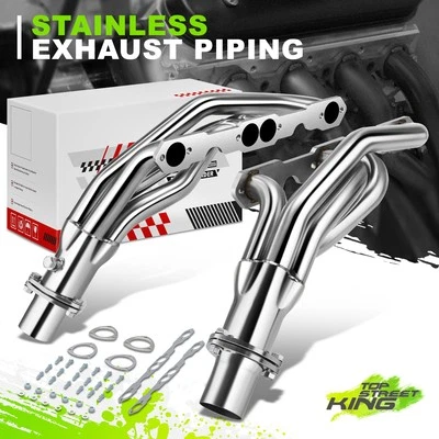 Cabezales Shorty + colector de tuberías reductor para Chevy GMC 5,0 L 5,7 L 88-97 Foto 1 de 4