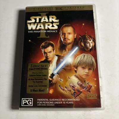 Star Wars - Episodio I - La amenaza fantasma (DVD, 1999) Región 4 Foto 1 de 4