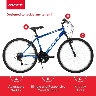Mountain bike Huffy Rock Creek 26 polegadas - 56301P7 (azul) - Imagem 1 de 2