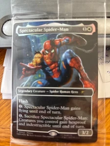 Magic The Gathering Marvel Legends Battle Damage Spectacular Spider-Man card NEW - Picture 1 of 1