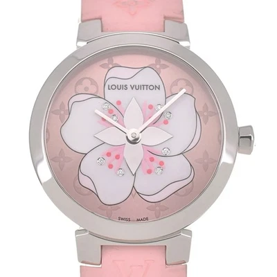 Reloj de mujer LOUIS VUITTON Tambour delgado monograma Sakura Q12MG con descuento N#140623 Foto 1 de 4