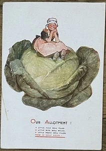 Tuck & Sons Oilette Nr. 3212 Unser Kleingarten Gedicht Postkarte - unbespielt - Bild 1 von 2