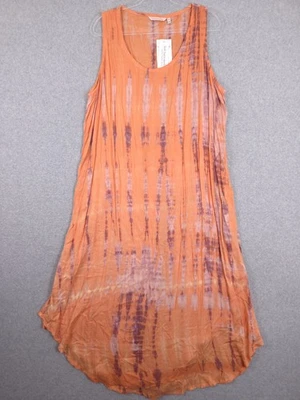 Soft Surroundings Dress 2X Found Paradise Tie Dye Challis Summer Sleeveless Maxi - Image 1 of 4