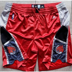 Charlotte Bobcats 2004-09 ADIDAS shorts Authentic 38 XL pants orange NBA vtg - Picture 1 of 13