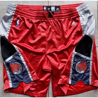 Charlotte Bobcats 2004-09 ADIDAS shorts Authentic 38 XL pants orange NBA vtg - Image 1 of 4