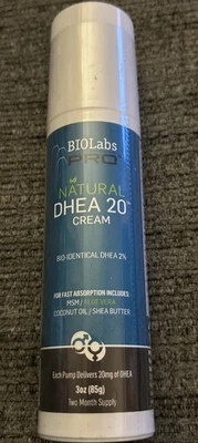 New BIOLABS PRO Natural Bio-Identical DHEA 20 Cream 2-Month Supply Men/Women - Image 1 of 4