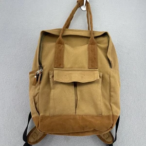 Aquarius LTD Canvas Rucksack Büchertasche Reise Wandern Schule hellbraun Outdoor - Bild 1 von 9