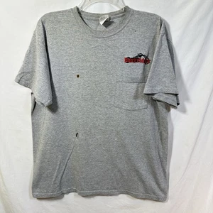 Camiseta grande de motociclista Distressed Easyriders Rodeo Tour 2011 Fowlerville Michigan L - Imagen 1 de 10