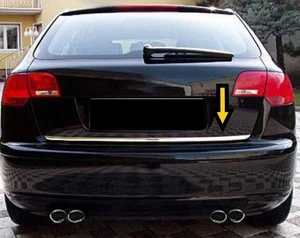 Under Rear Trunk Lid Chrome Cover Frame Trim For A3 8P 2008-2013 1 PCS S. Steel - Bild 1 von 2