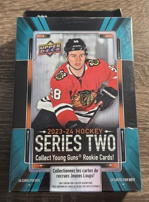 2023-24 Upper Deck Series 2 Hockey  24 Card Hanger Box - Brand New, Bedard RC? - Image 1 of 4