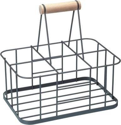 KitchenCraft Living Nostalgia Portabottiglie in Filo da 6 Argento - Immagine 1 di 4