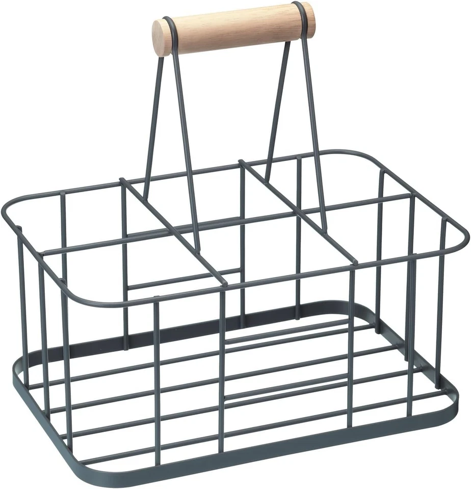 KitchenCraft Living Nostalgia Portabottiglie in Filo da 6 Argento - Immagine 1 di 4